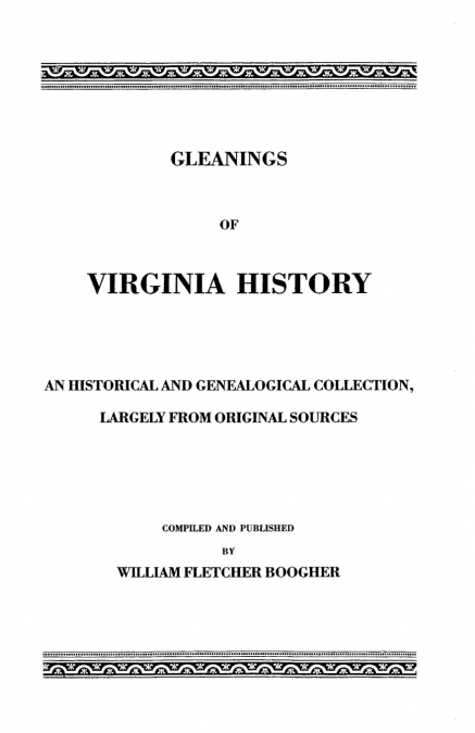 Gleanings of Virginia History