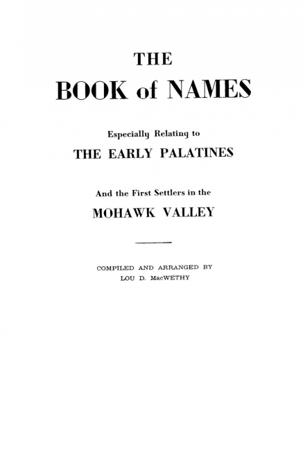 Book of Names