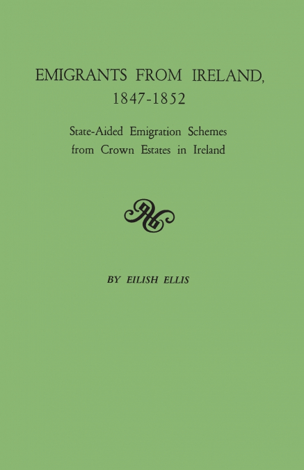 Emigrants from Ireland, 1847-1852