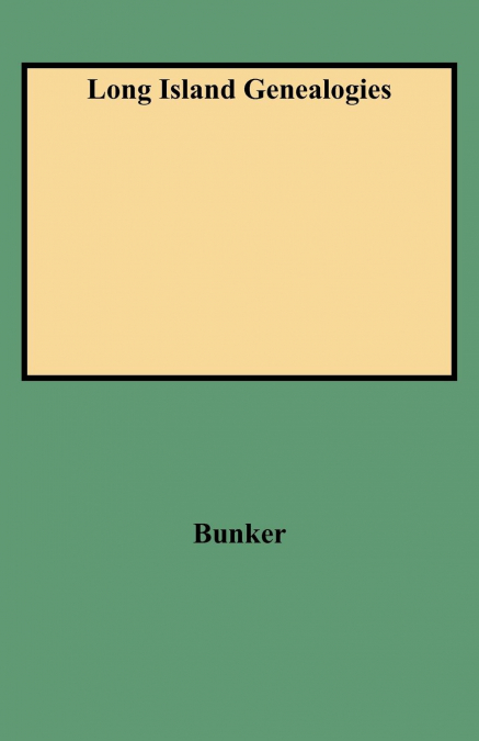 Long Island Genealogies