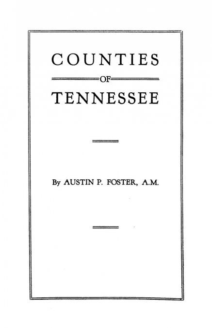 Counties of Tennessee