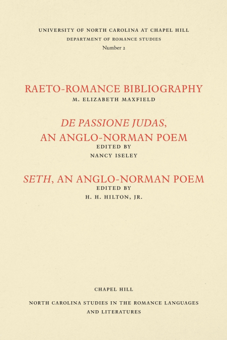Studies in the Romance Languages and Literatures