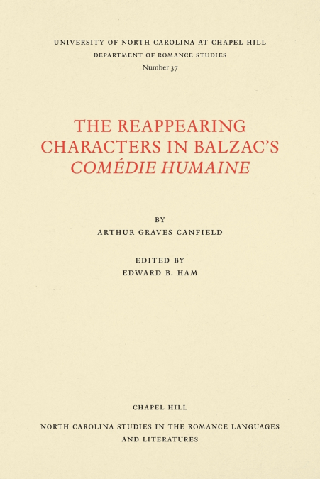 The Reappearing Characters in Balzac’s Comédie Humaine