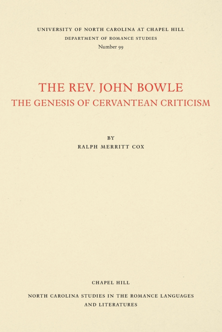 The Rev. John Bowle