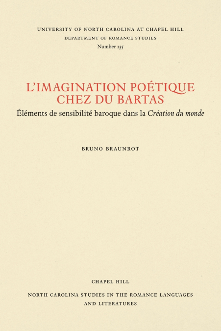 L’Imagination poétique chez Du Bartas
