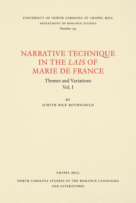 Narrative Technique in the Lais of Marie de France