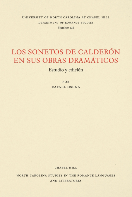 Los Sonetos de Calderón en sus obras dramáticos
