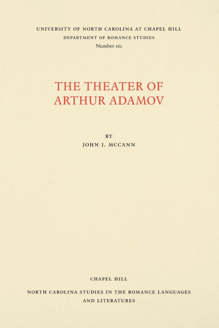 The Theater of Arthur Adamov
