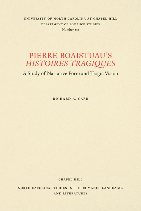 Pierre Boaistuau’s Histoires tragiques