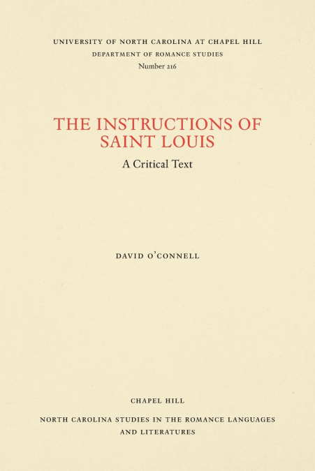The Instructions of Saint Louis