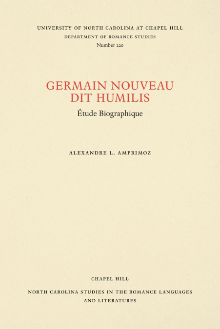 Germain Nouveau dit Humilis