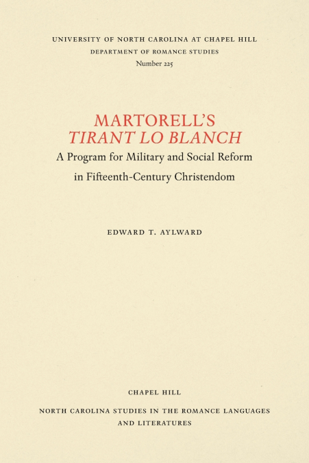 Martorell’s Tirant lo Blanch