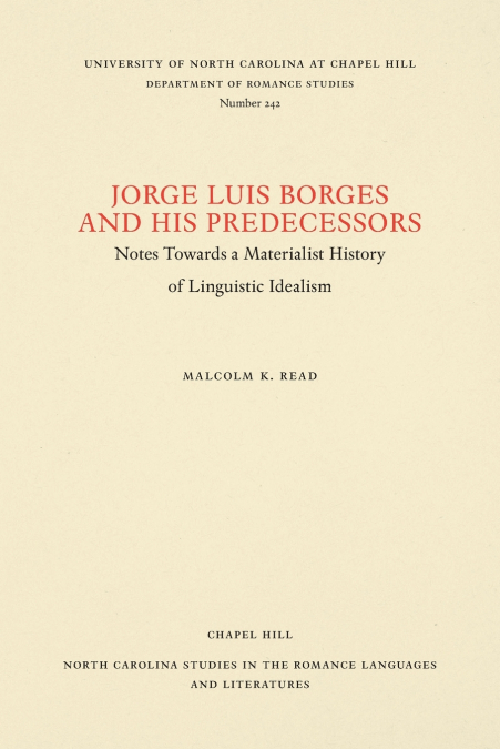 Jorge Luis Borges and His Predecessors