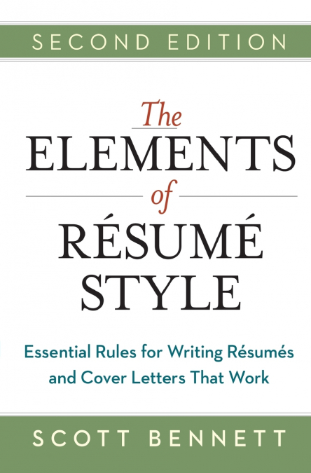Elements of Resume Style | Softcover