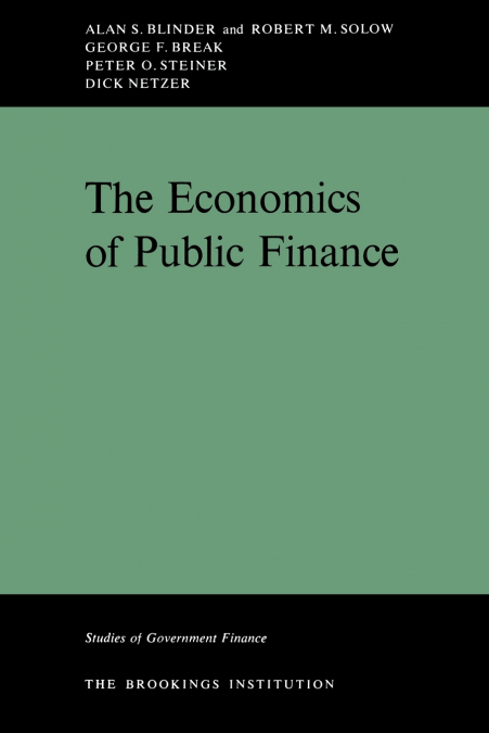 Economics Of Public Finance