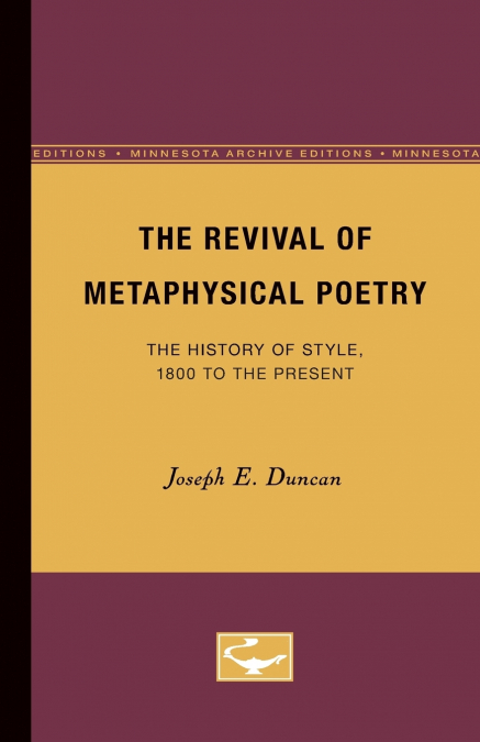 The Revival of Metaphysical Poetry