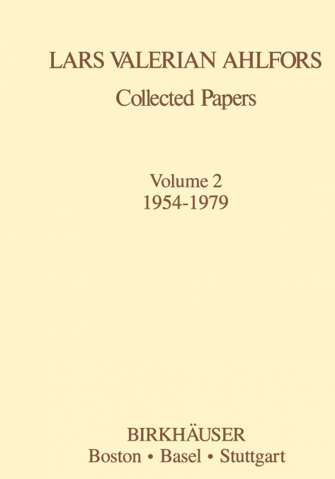 Collected Papers Vol 2