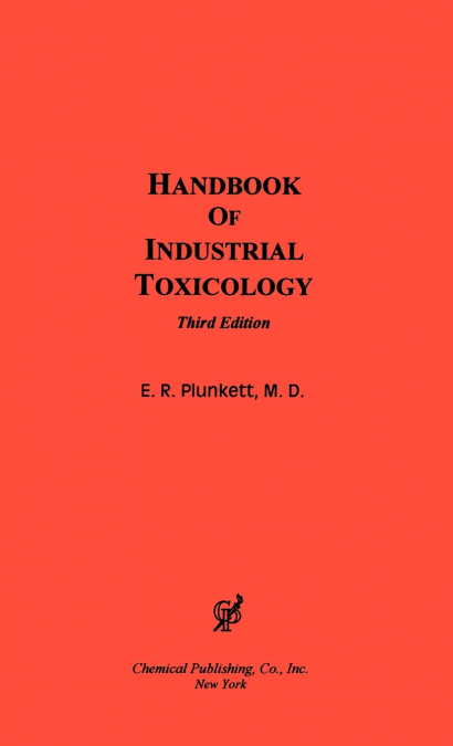 Handbook of Industrial Toxicology, 3rd Edition