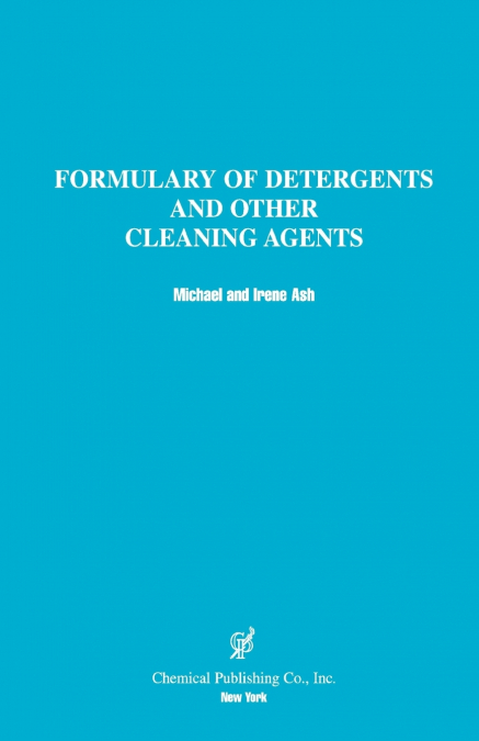 Formulary of Detergents & Other Cleaning  Agents