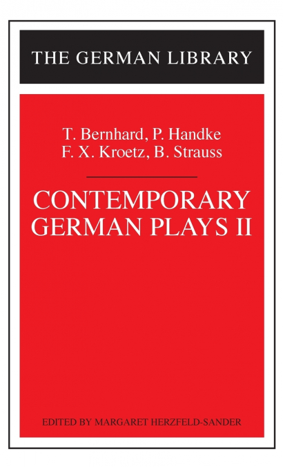 Contemporary German Plays II