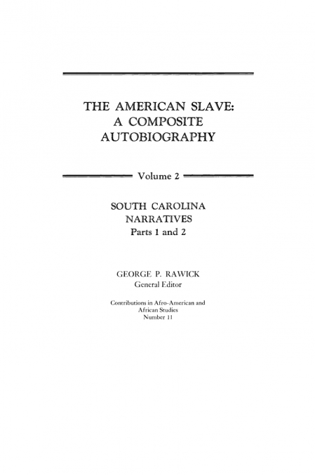 The American Slave