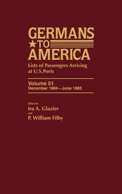 Germans to America, Dec. 1884-June 1885