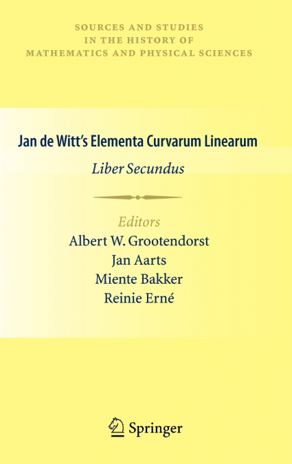 Jan de Witt’s Elementa Curvarum Linearum