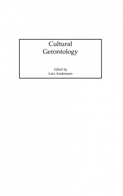 Cultural Gerontology