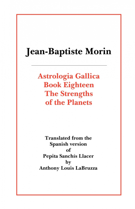 Astrologia Gallica Book Eighteen