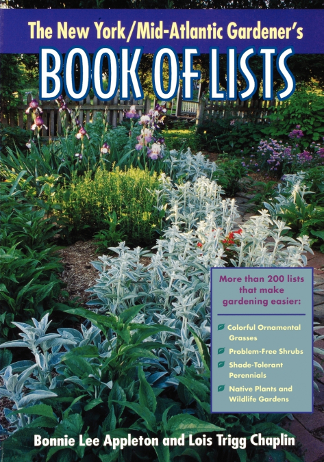 New York/Mid-Atlantic Gardener’s Book of Lists