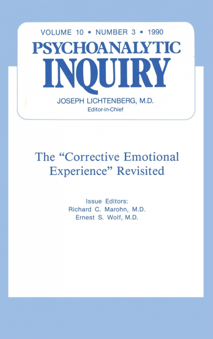 The Corrective Emotional Experience Revisited