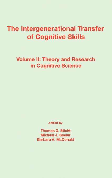 The Intergenerational Transfer of Cognitive Skills