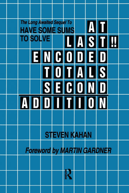 At Last!! Encoded Totals Second Addition