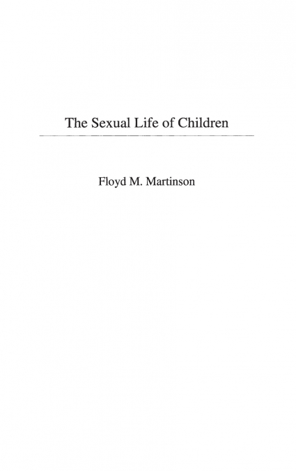The Sexual Life of Children