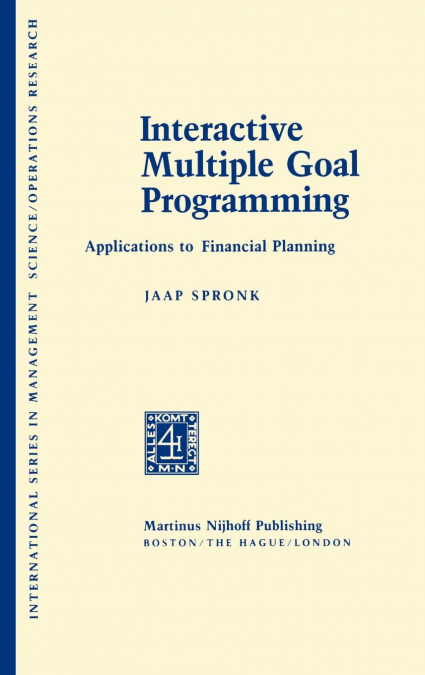 Interactive Multiple Goal Programme