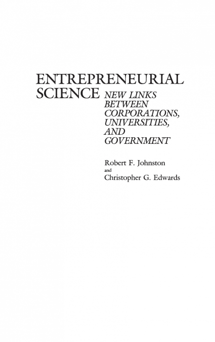 Entrepreneurial Science