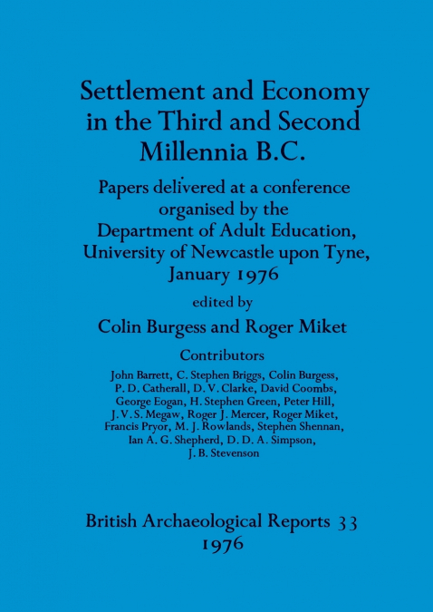 Settlement and economy in the third and second millennia BC