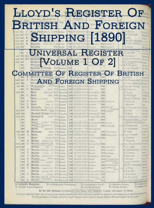 Lloyd’s Register of British and Foreign Shipping [1890]