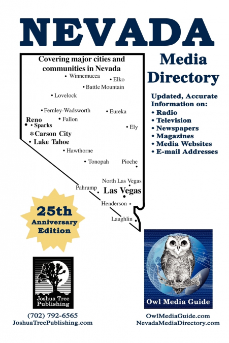 Owl Media Guide’s Nevada Media Directory 25th Anniversary Edition