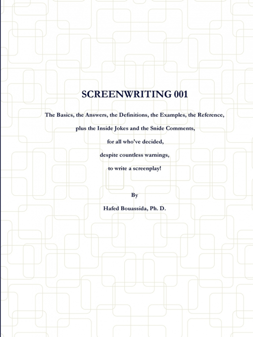 Screenwriting 001