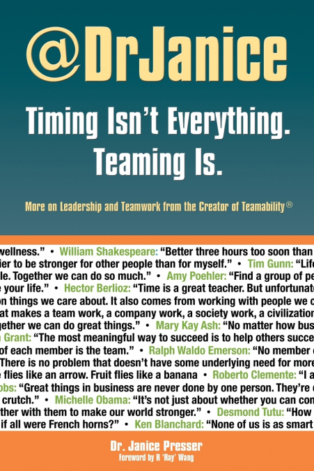 Timing Isn’t Everything. Teaming Is.