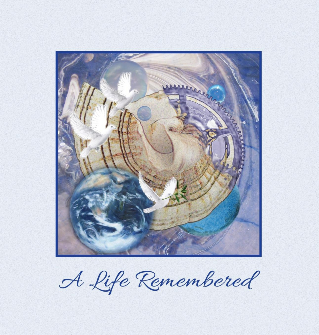 'A Life Remembered' Funeral Guest Book, Memorial Guest Book,  Condolence Book, Remembrance Book for Funerals or Wake, Memorial Service Guest Book