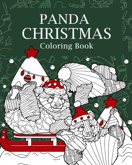 Panda Christmas Coloring Book