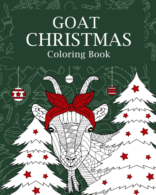Goat Christmas Coloring Book