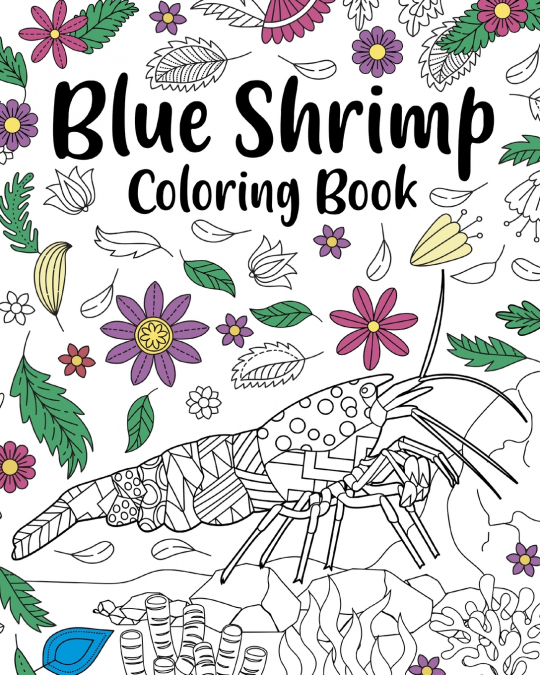 Blue Shrimp Coloring Book