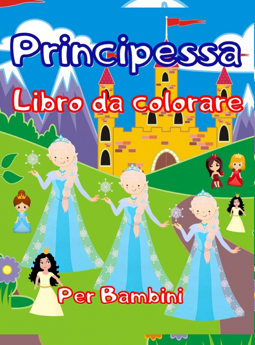 Principessa Libro da colorare Per Bambini