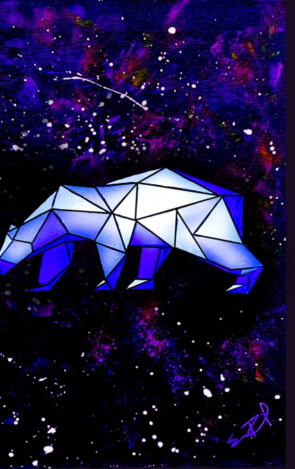 'Ursa Major' Constellation Galaxy, Lined-Journal (Big Dipper/Big Bear)