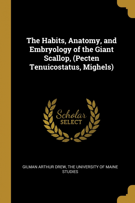 The Habits, Anatomy, and Embryology of the Giant Scallop, (Pecten Tenuicostatus, Mighels)