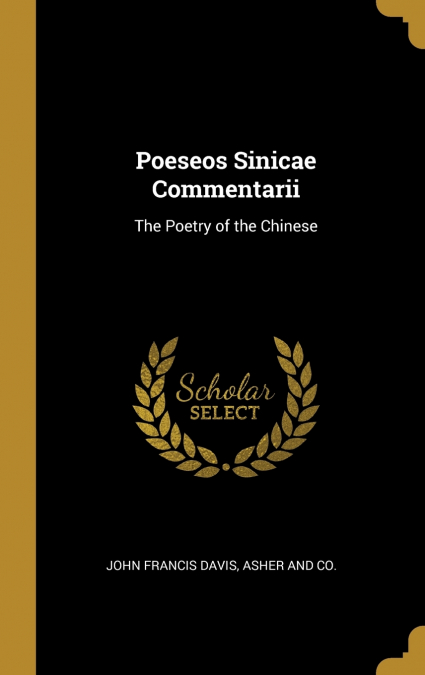 Poeseos Sinicae Commentarii