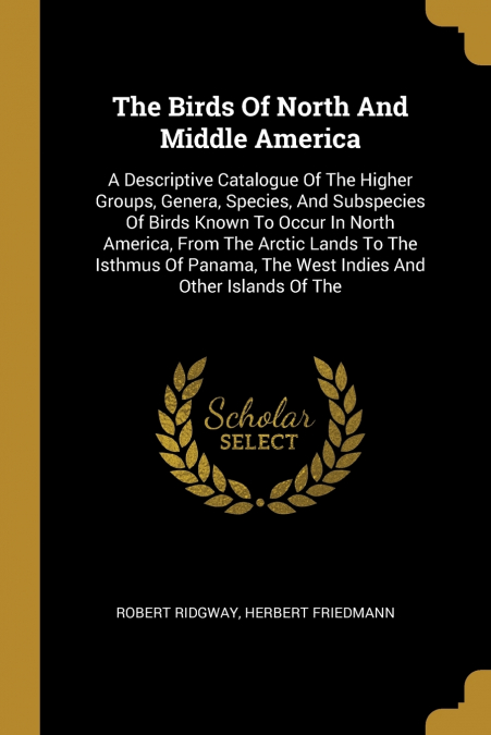 The Birds Of North And Middle America